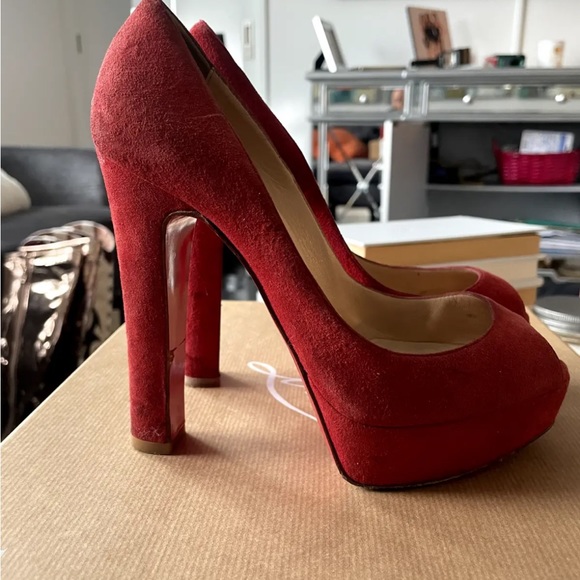 Authentic red Christian Louboutin ‘Bambou’ - Picture 4 of 5